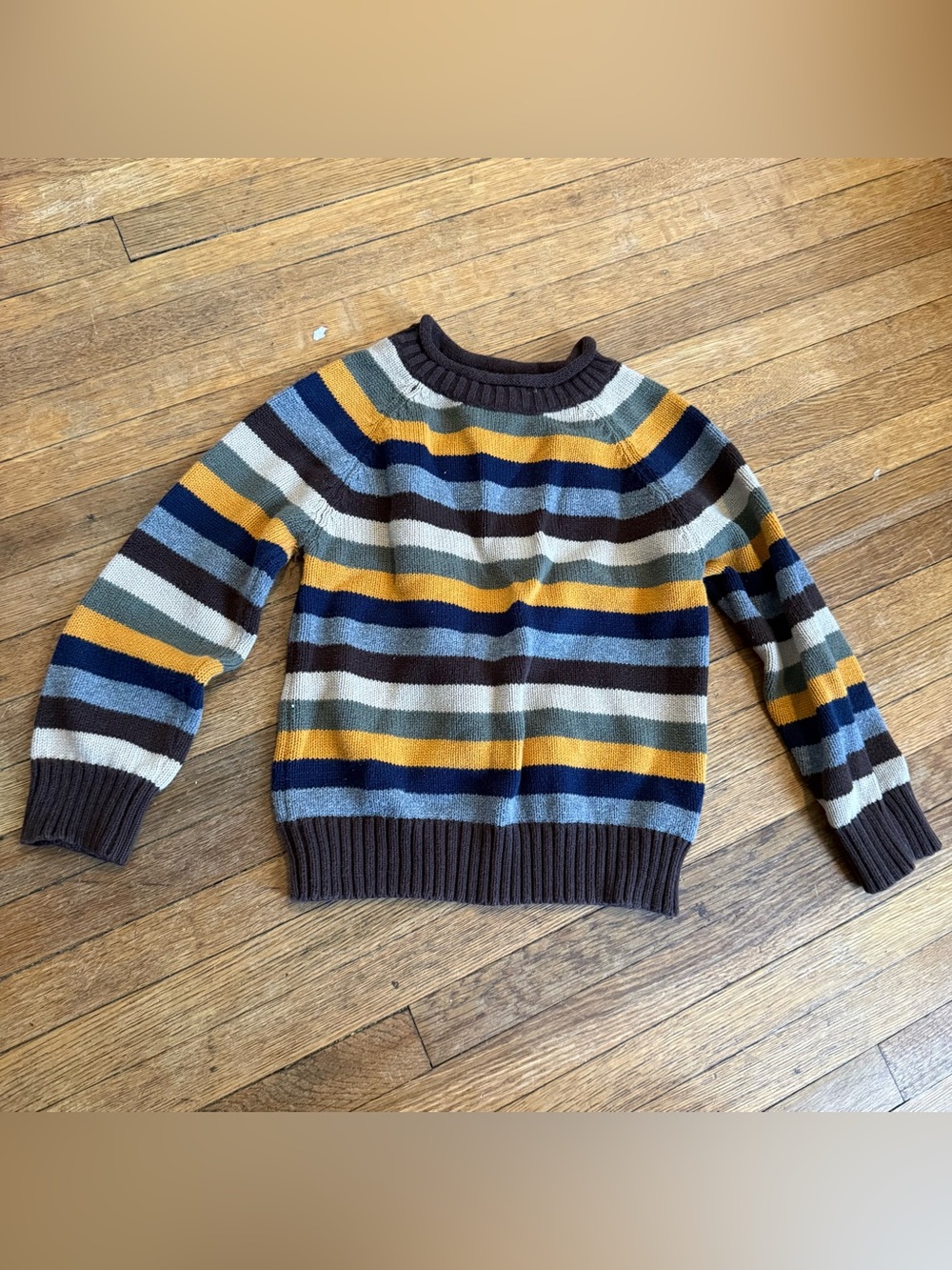 Standard Blues Vintage Toddler Boy Striped Sweater - Size 4T
